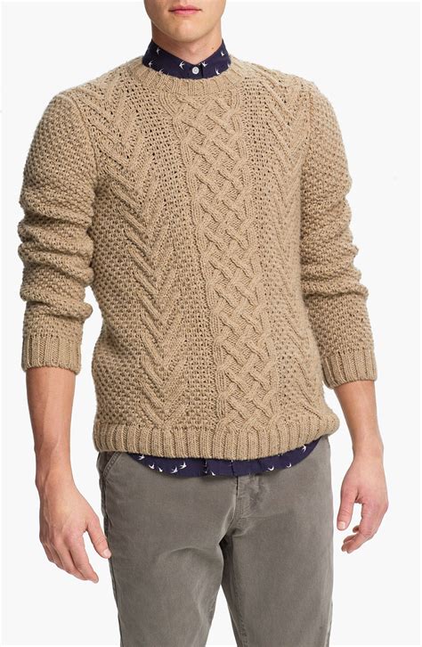 CREW NECK SWEATER IN CABLE